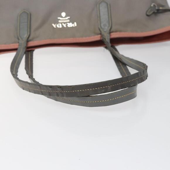 PRADA Tote Bag Nylon Gray - Picture 7 of 9
